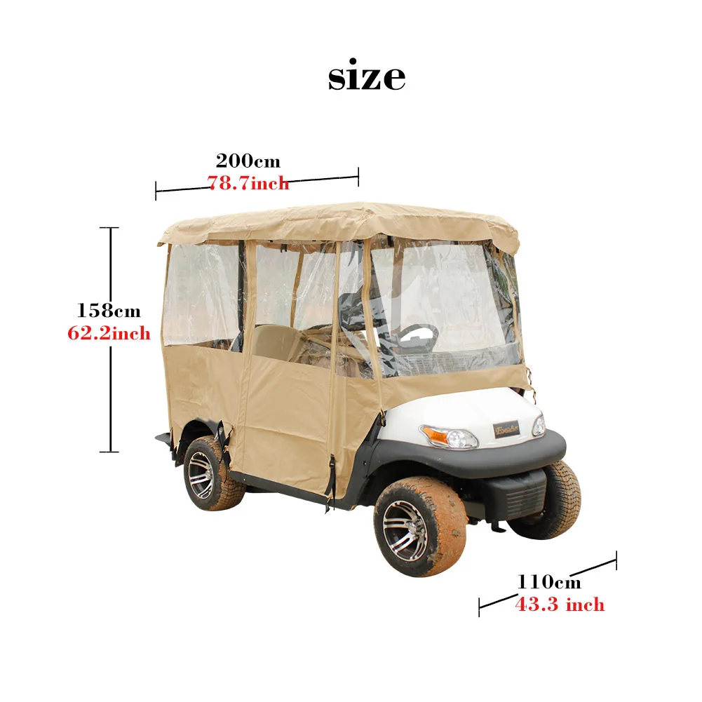 

Golf cart cover rain curtain car cover protective cover golf cart golf dust cover sunscreen rain cover