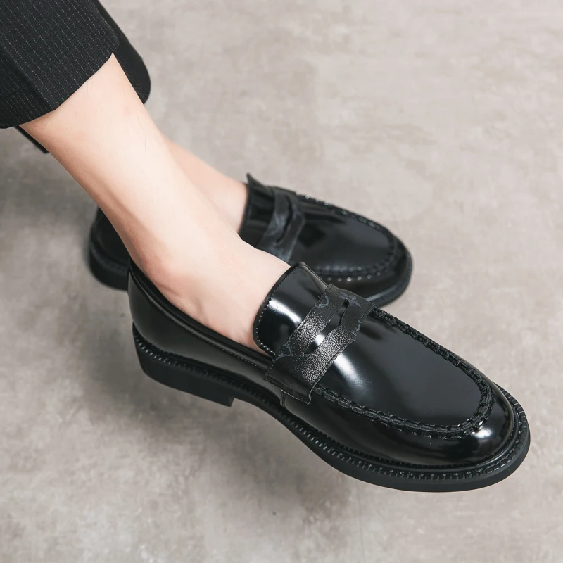 

Leather Shoes Mens Loafers Business Casual Classic Soft Mens Breathable Mens Office Formal Shoes