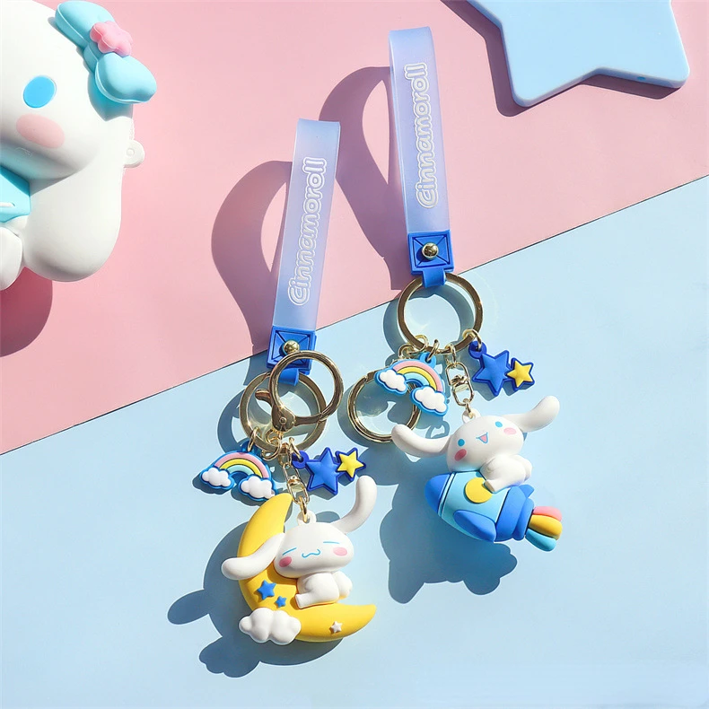 Description Picture 5 of itemMINISO Sanrio Cinnamoroll Key Buckle  Party Favors for Kids Birthday School Bag Pendant, Delicate Girl Bag Pendant gifts