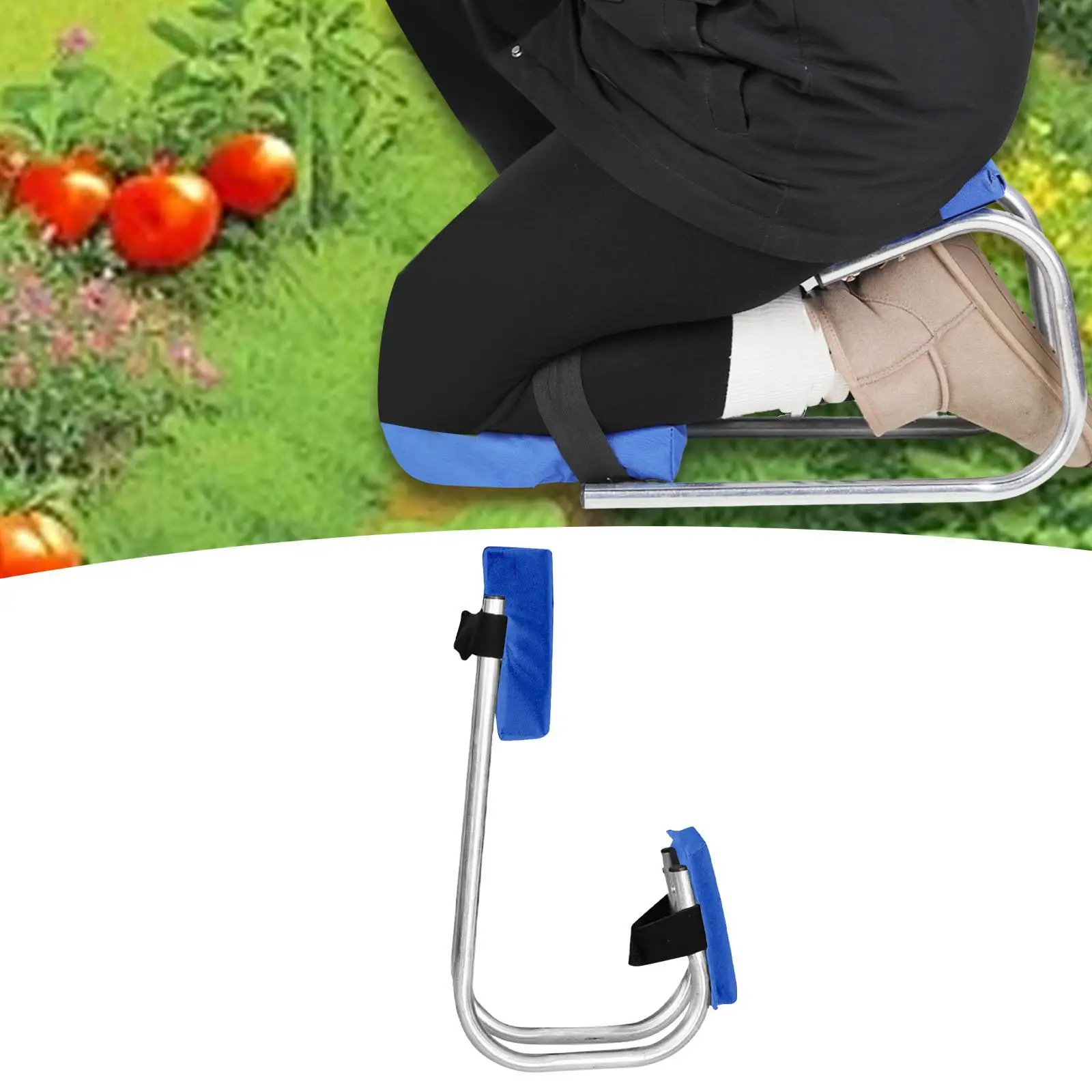 Knee Seat for Gardening Wearable Padded Ergonomic Device Comfortable Kneeling Pad for Backyard Farm Work Lawn Farmhouse Orchard