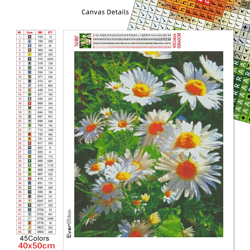 Evershine 5D Diamond Embroidery Daisy Full Square Diamond Painting Flower Mosaic Rhinestones Pictures Home Decoration diamond painting