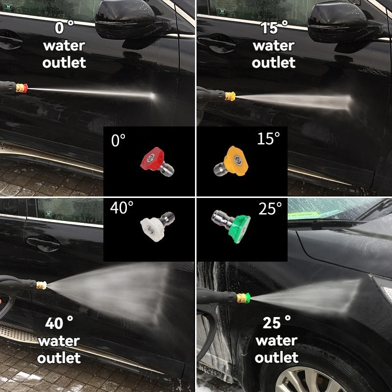 High - Pressure Washer Set - 300 bar, Multi - Purpose, 1L Foam Cannon, 5 Nozzles, M22 - 14 Connection, 1/4 Quick Connect 6