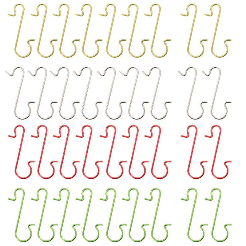 

Зеленые металлические крючки для рождественской елки, 300 шт.