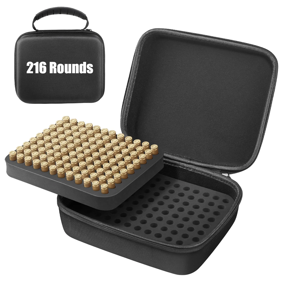 216 Rounds Ammo Pouches Ammo Box Ammo Storage Case Bullet Box Ammunition Handbag Cartridge Storage Case fits 9mm EDC Tool Pouch