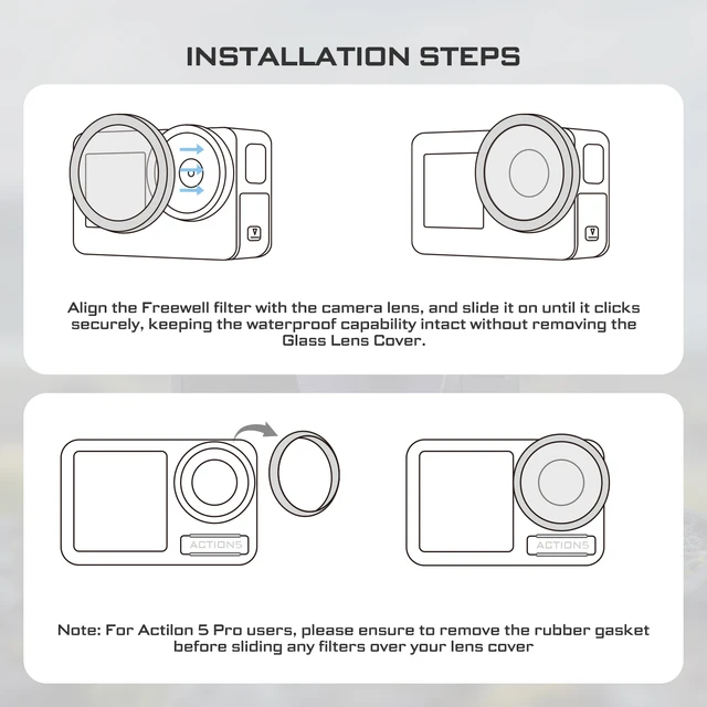 Kit 4 Filtri ND E CPL Per DJI Osmo Action 5/4/3 - ND8, ND16, ND32 E Polarizzatore, Vetro Ottico Multistrato - Foto 9