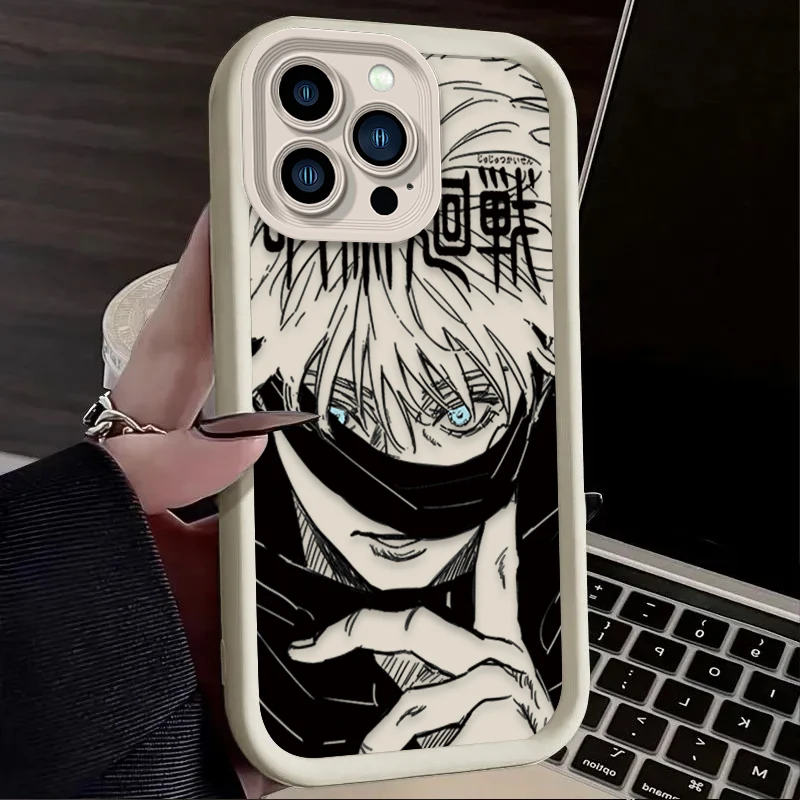 Jujutsu Kaisen Soft Silicone TPU Phone Case – Stylish Anime Back Cover