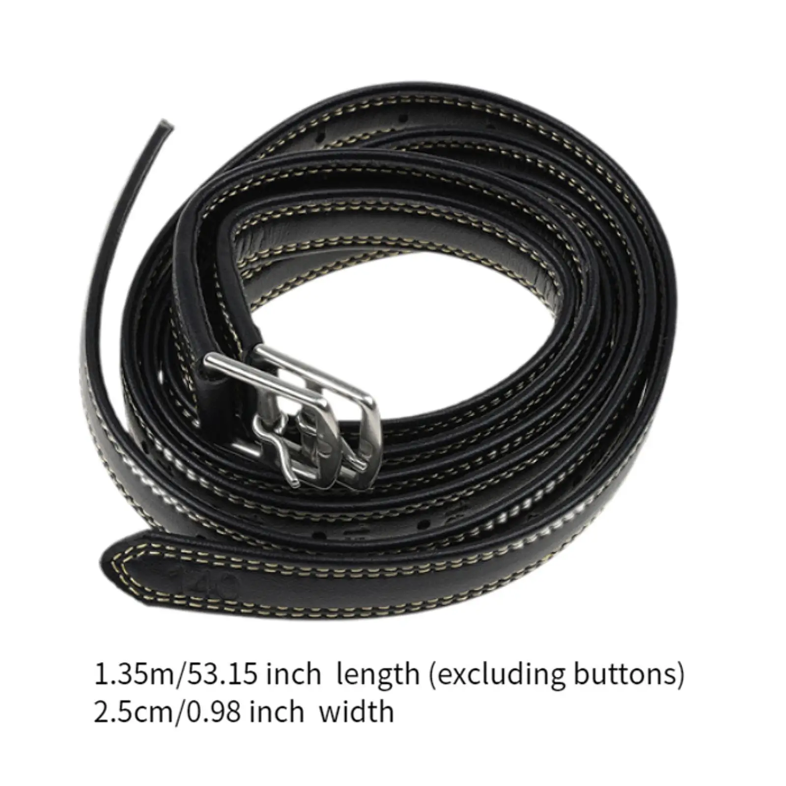 2Pcs Stirrup Leathers Horse Riding Equipment Adjustable Stability Supplies 1.35