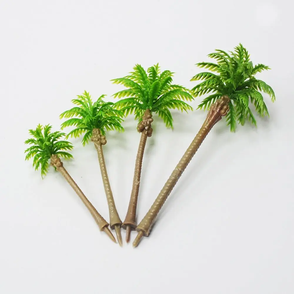 Description Picture 6 of item5Pcs Plastic Palm Tree Model Artificial Craft Coconut Micr Landscape Stereoscopic Coconut Palm Tree Miniature Desktop Decoration
