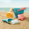 Children Summer Sand Playing Toys Plastic Seaside Outdoor Folding Bucket Water Gun Entertainment Over 3 Years Old Kids Gifts TMZ 4
