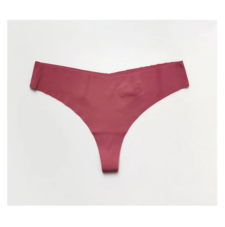 Nahtlose Tanga Frauen Höschen Sexy G String Eis Seide Unterwäsche T Zurück Sport Yoga Mädchen Briefs Spurlose Plus Größe S-XL – Detail 12