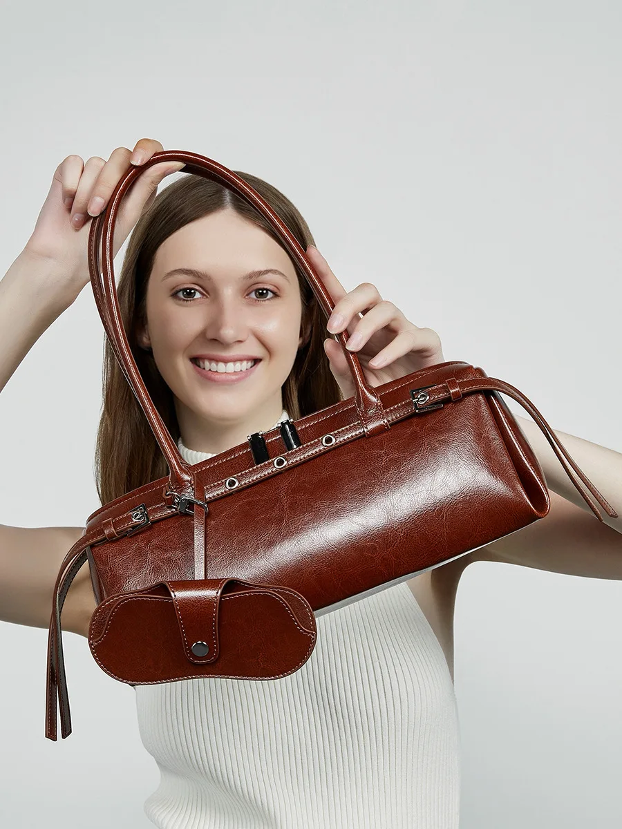 2025 New Genuine Leather Women's Shoulder Bag luxury Cowhide