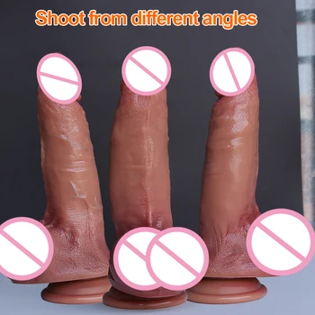 Skin Feeling Squirting Dildo Soft Realistic Huge Ejaculating Penis Big Strapon Dick Anal Plug Sex Toys for Women Vagina Massager 3