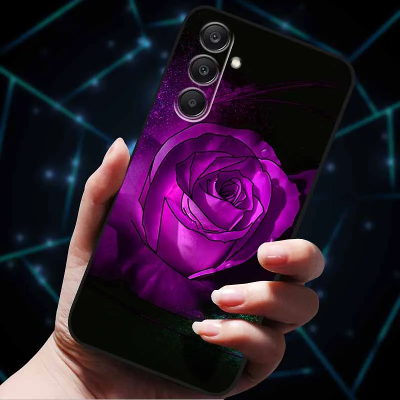 3D Floral Embossed Soft Silicone Phone Case - Elegant Back Cover Shell