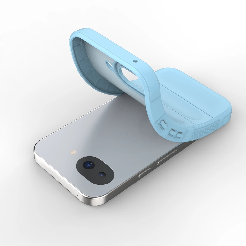 Enhanced Shockproof Soft Silicone Phone Case with Camera Protection - Skin Feel TPU Cover