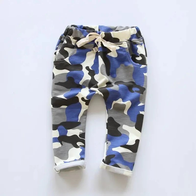 

2-6T spring autumn unisex baby kids boys & girls Fashion Cartoon Harlan toddler Camouflage pants