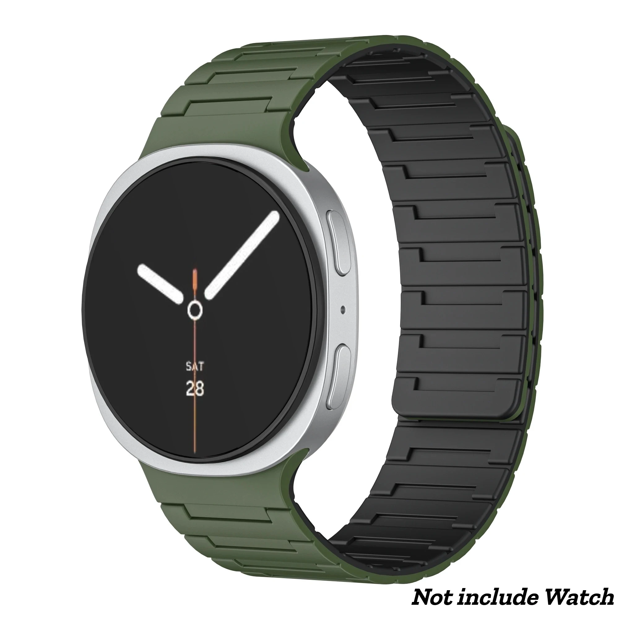 Magnetic Silicone Loop Strap Replacement Bracelet