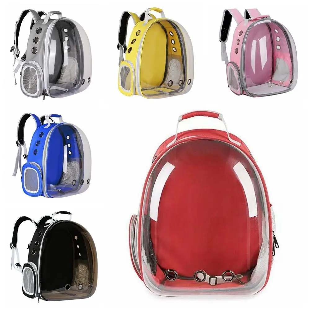 Large Space Transparent Pet Carrying Bag Multi Functional Shoulder Strap Cat Outing Bag Portable Outdoor Use