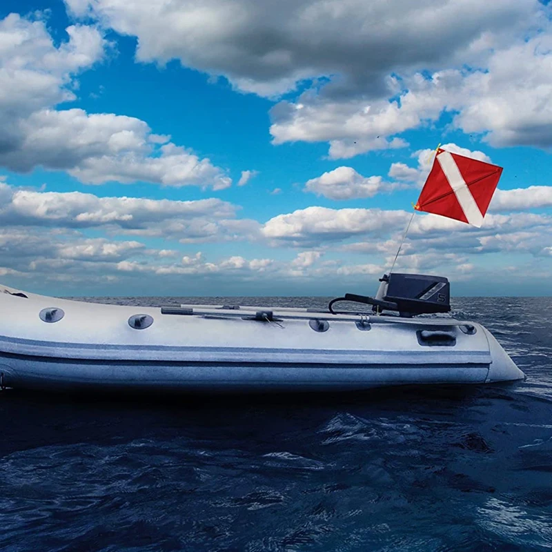 Dive Flag Scuba Diving Spearfishing Use Float Buoy Boat Pole Diver Down 35X50cm