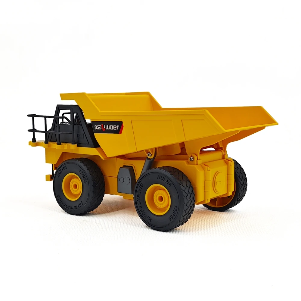 Nine channel remote control hot selling 1:24RC children's gift box remote control model alloy fun engineering vehicle truck dum 5