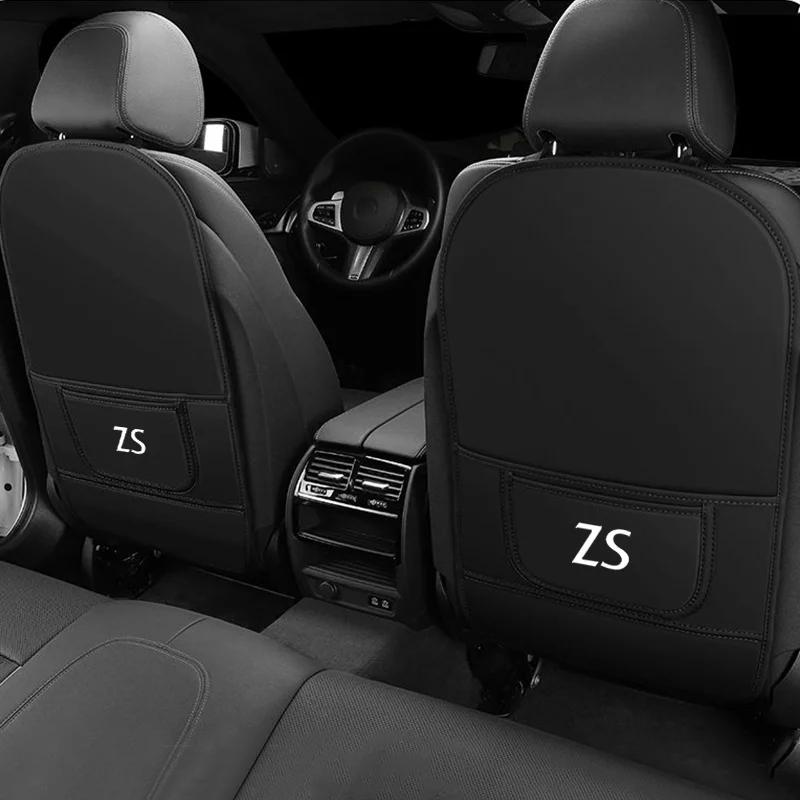 MG ZS EV EZS 2017 자동차 뒷좌석 보호 패드, 자동차 시트 백 수납 정리함, 어린이 킥 방지 매트, 오염 방지 커버