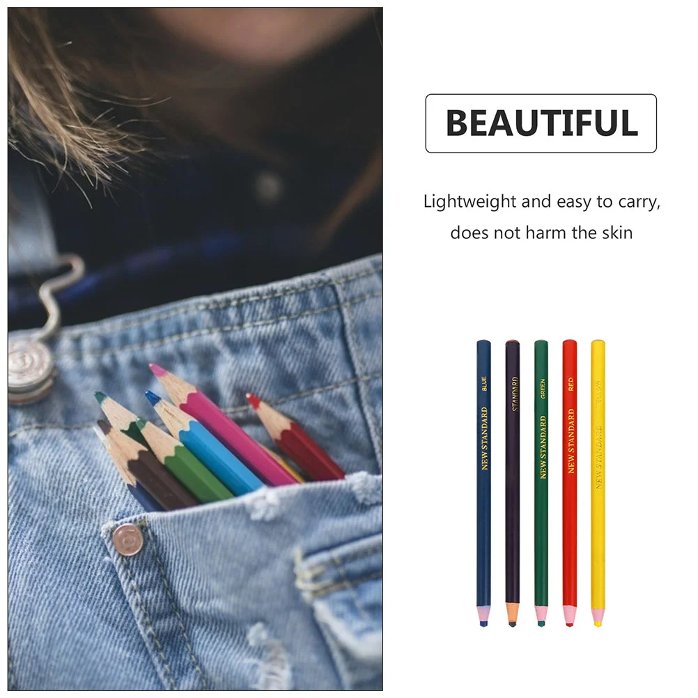 20 Pcs 왁스 연필 휴대용 중국 마커 가정용 그리스 펜 색칠 연필 크레용 수채화 펜 용품 그리기
