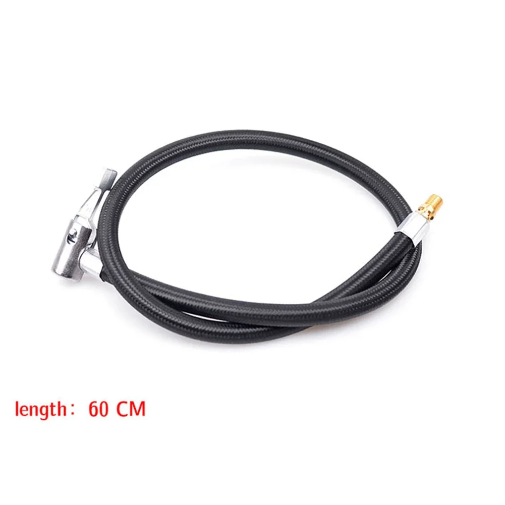 Air Pump Motorcycle Bike Tyre Inflator Hose Quick Connection Nozzle MTB Bike Inflatable Extension Tube Adapter Locking Air Chuck