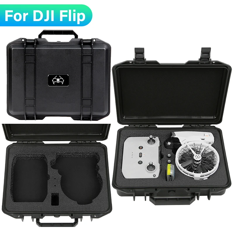 For DJI Flip Mini Hand-held Hard Shell Case Portable Waterproof Storage Box For DJI Flip RC-N3 Control Box Drone Accessories drone accessories,dji case,drone case
