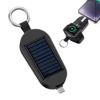 Alternative view of Solar Charger Pocket Solar Power Bank 3000mAh With Keychain Wireles Watch Charging Bank Portable External Battery Pack For Phone