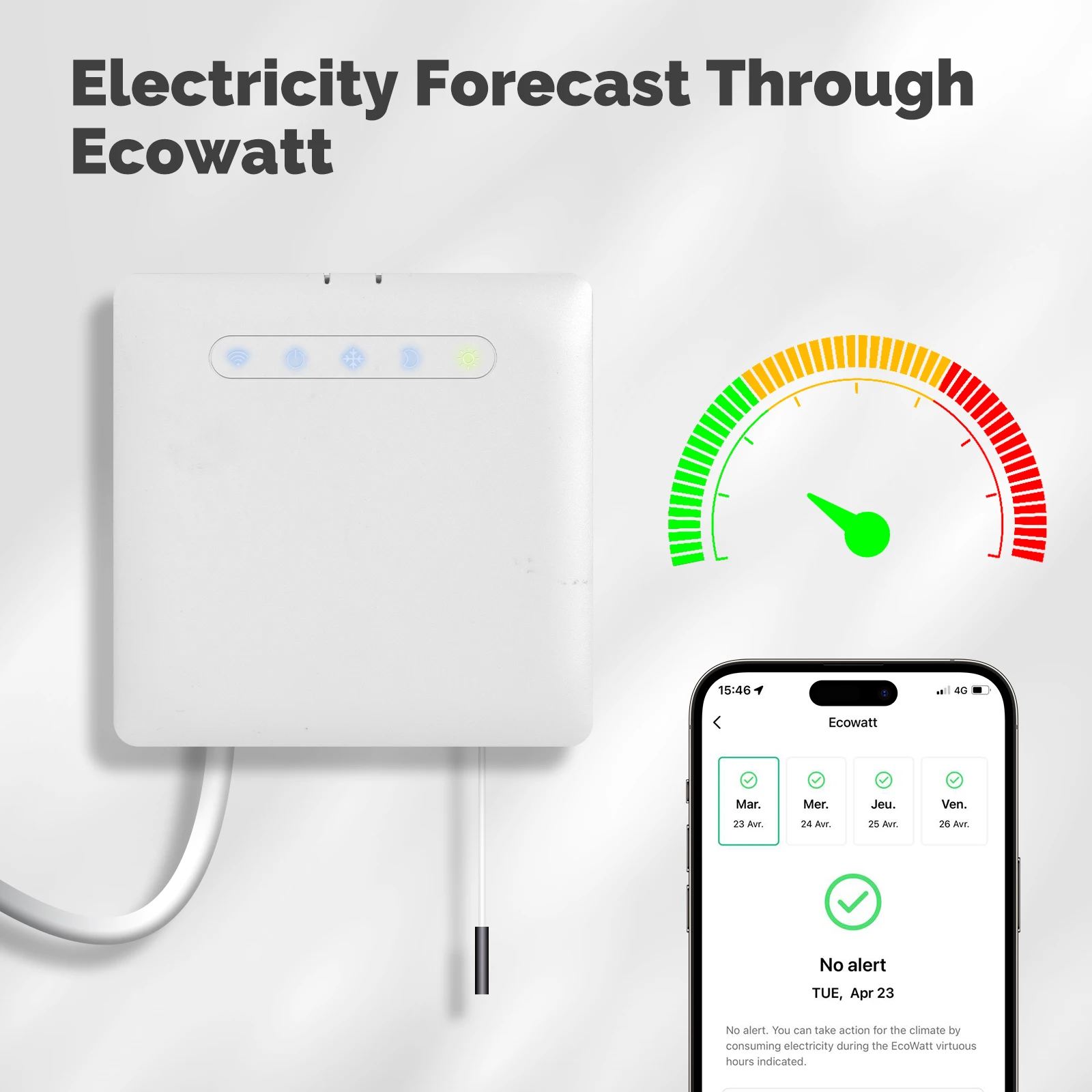 Smart WiFi Thermostat with Remote Control & Energy Monitoring