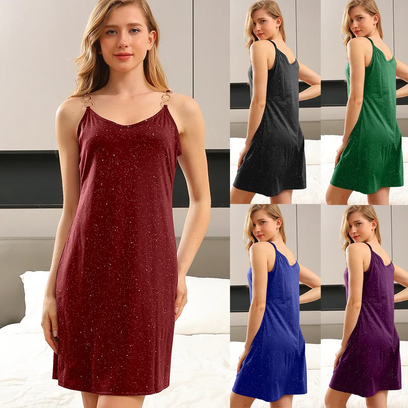 

2024 European and American Cross-border Fashion Summer Women's Hot Diamond Suspender Sexy Spicy Girl Dress Evening Dress