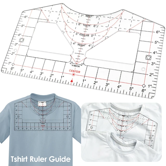 T-shirt Alignment Tool Acrylic Tshirt Measurement Tool T Shirt Ruler For  Heat Press Sublimation Heat Transfer Heat Press - AliExpress