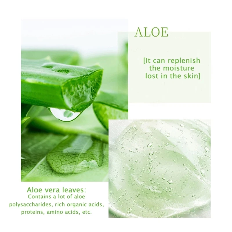120g Aloe Vera Centella Soothing Gel Moisturizing Hydration Skin Care Remove Acne Moisturizing Day Cream Sun Lotions Aloe Gel