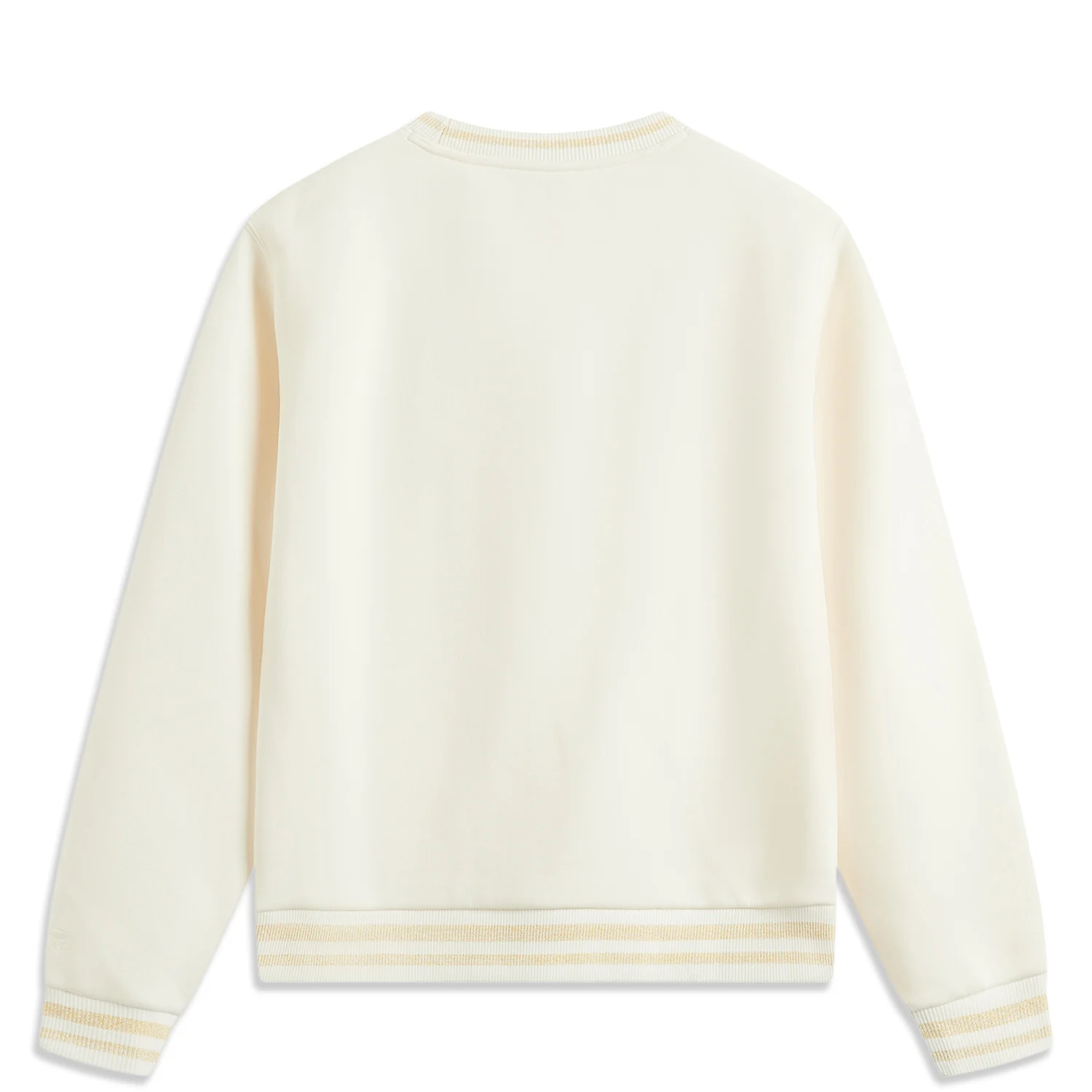 Li-Ning Women Sports Style Sweatshirt Long Sleeve 46%Cotton 42%Polyester 12%Viscose Embroidery LiNing Pullover AWDV182 women workout jackets
