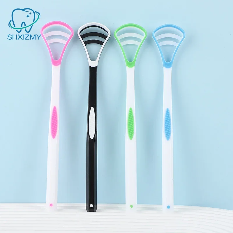 Dual-Use Reusable Tongue Scraper for Fresh Breath and Oral Hygiene