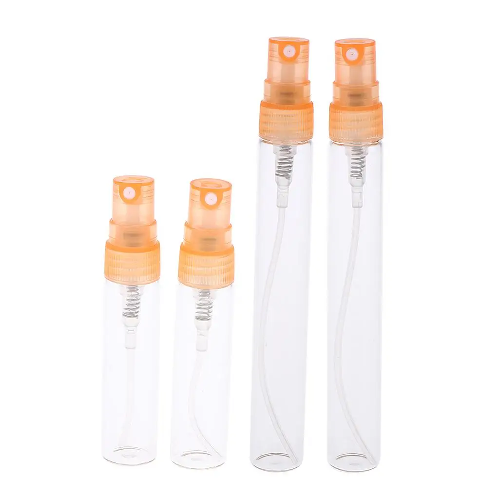 리필 가능한 유리 향수 분무기 5ml 10ml 펌프 병 소형 스프레이 바이알 에센셜 오일 여행용