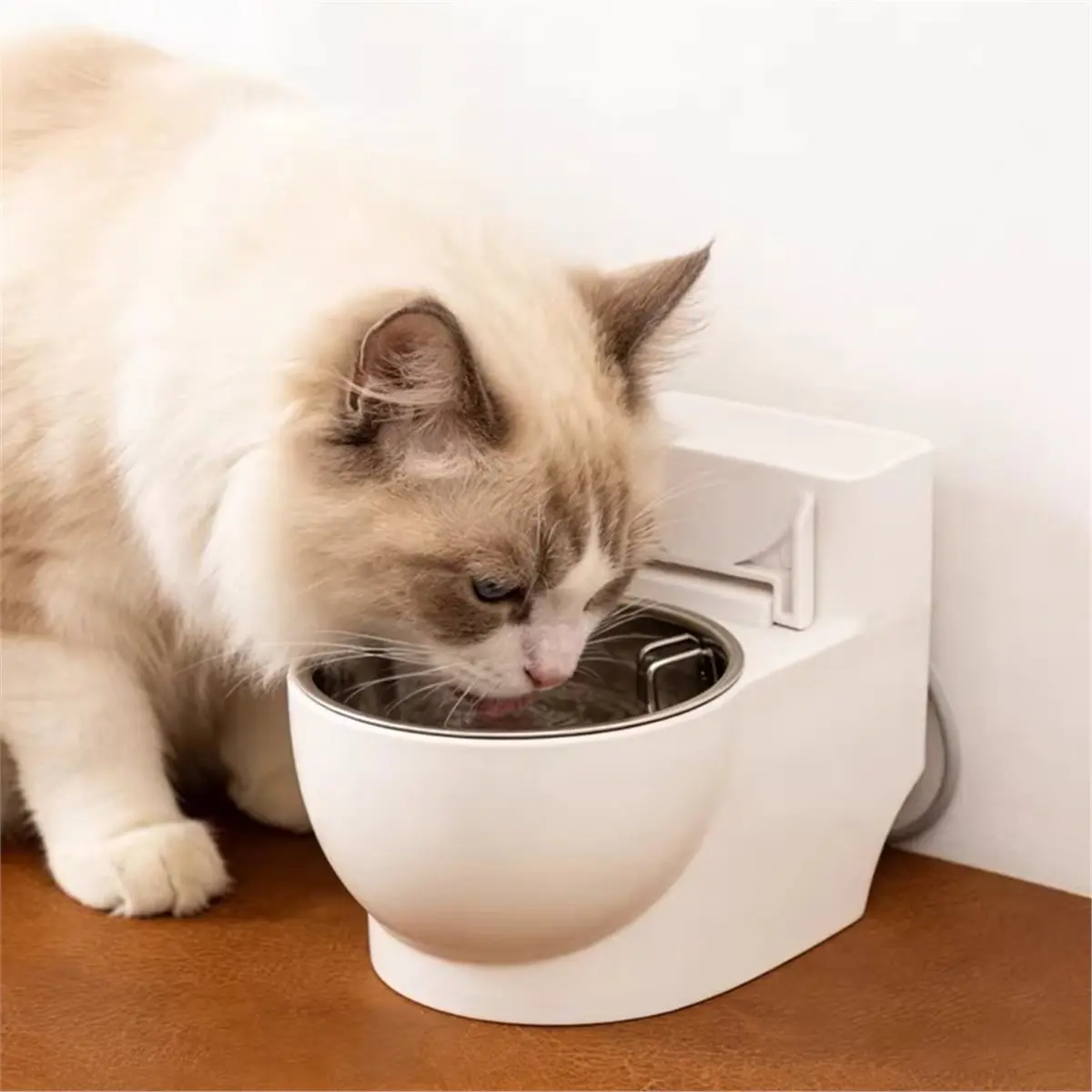 강아지와 고양이 화장실 물통 애완동물 물통 고양이와 강아지 물그릇 화장실형 고양이 물그릇
