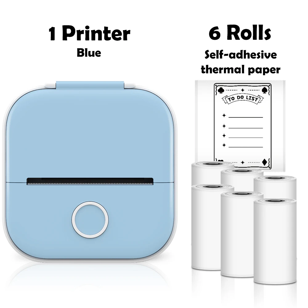 mini bluetooth printer Phomemo Mini Printer Sticker Maker Portable Pocket Thermal Instant Photo Printer Wireless Receipt Label Maker Printer for Sticky best mini photo printer for iphone Printers