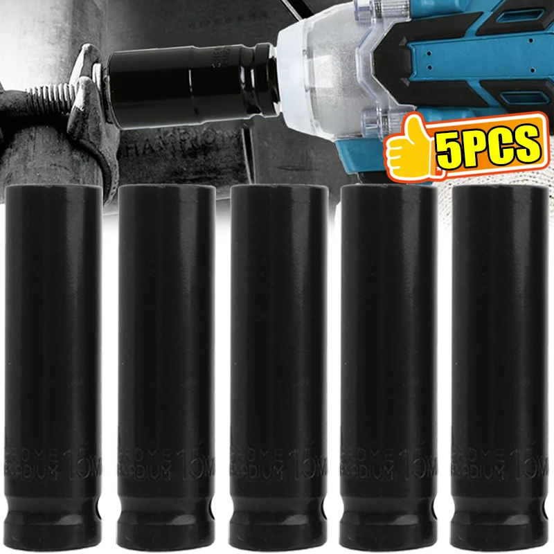 1/2" Deep Impact Socket Steel Electric Allen Drive Metric Wrench Sockets for Home Car Repair Removing Tire Screws Power Tools 1/2" Deep Impact Socket Steel Electric Allen Drive Metric Wrench Sockets for Home Car Repair Removing Tire Screws Power Tools