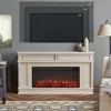 60” Electric Fireplace TV Stand for TVs up to 60 inches, Adjustable Shelves and Hidden Storage, TV Stand for Living Room 2