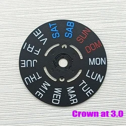 Black Date Wheel Dial for Automatic Watch Movement (Week Wheel 3.0H)