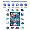 View Under the Moon Wooden Puzzle, Uniquely Irregular Animal Shaped, Creative Handmade Decorations, Holiday Gifts Home Decor 3
