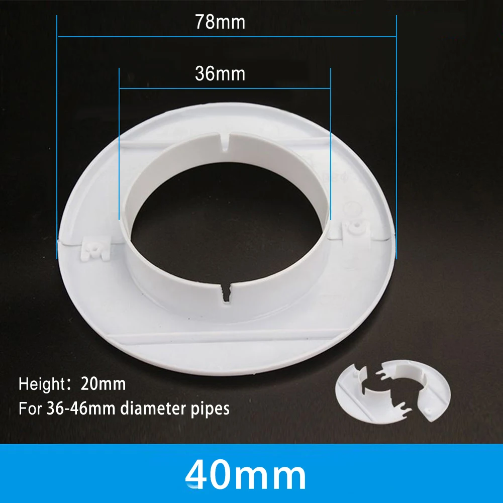 

Cable Passage Cable Entry Conduit Pipes Pipes Air Conditioning Pipes 1pcs Hole Cover Rosettes Cover White Accessory PP