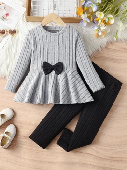 Girls Bow Top Set 1