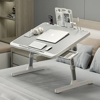 Adjustable Laptop Stand Computer Desk Folding Table Study Small Mobile Bed Table Laptop Desk Mouse Pad Mesa Plegable Furniture