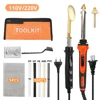 110V/220V 100W Plastic Welding Kit Temperature Control Soldering Iron Gun Automotive Bumper Repair Tool  Fast Heating For DIY 1