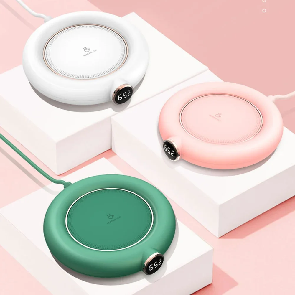 Portable USB Cup Warmer 3 Gear Smart Coffee Mug Heating Coaster Thermostatic Heater Milk Tea Water Heating Pad Coaster