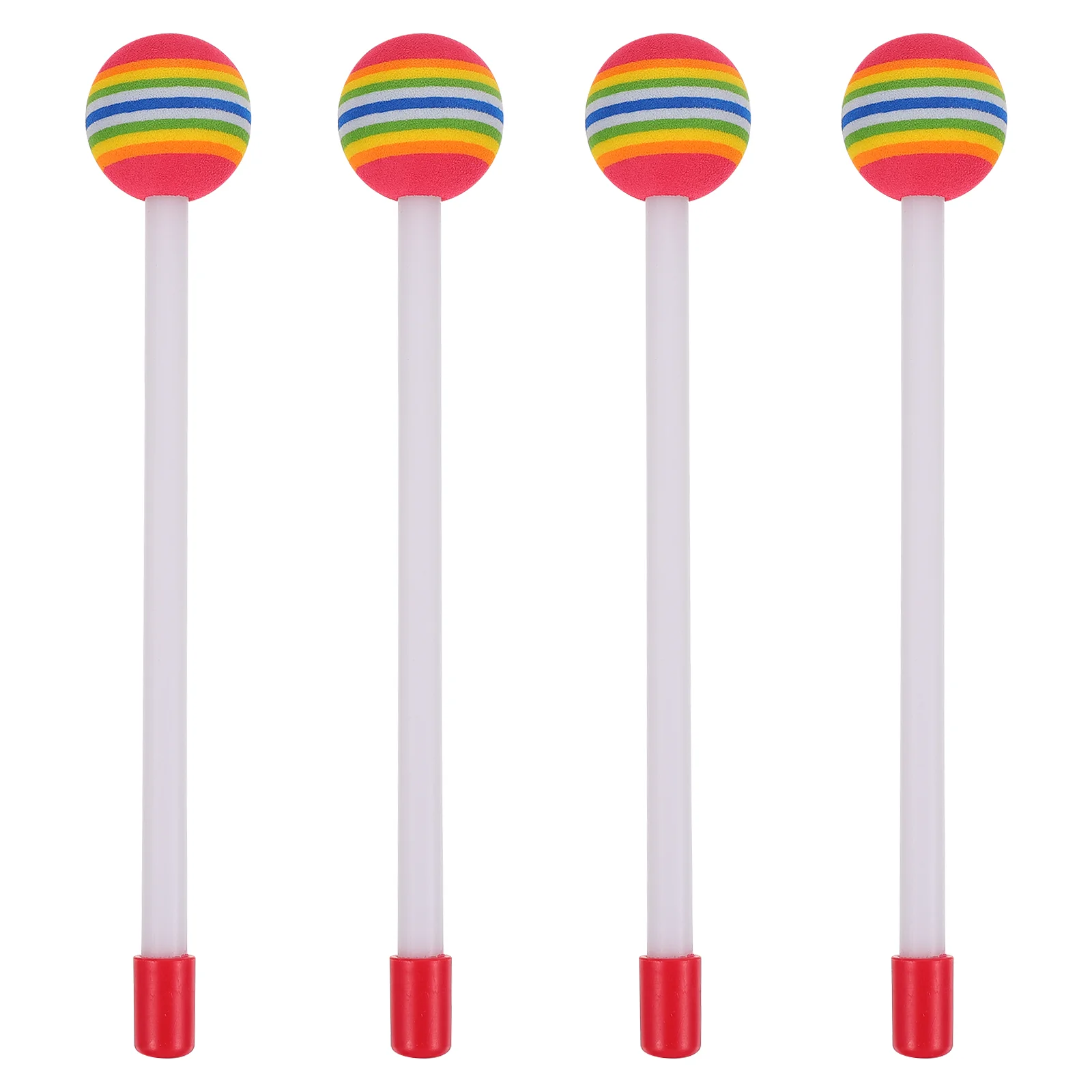 

Lollipop Felt Drum Stick Children Rainbow Tambourines Foam Head Percussion Sticks Kids Musical Instruments Drums Snare Drums