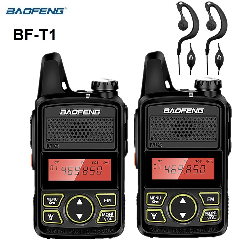 1/2/3/4/5/6pcs Baofeng bf t1 Mini Walkie Talkie for Child Radio Transceiver UHF 400-470 Ham Radio Stations BF-T1 Kids Toy Gifts 1 2 3 4 5 6pcs baofeng bf t1 mini walkie talkie for child radio transceiver uhf 400 470 ham radio stations bf t1 kids toy gifts