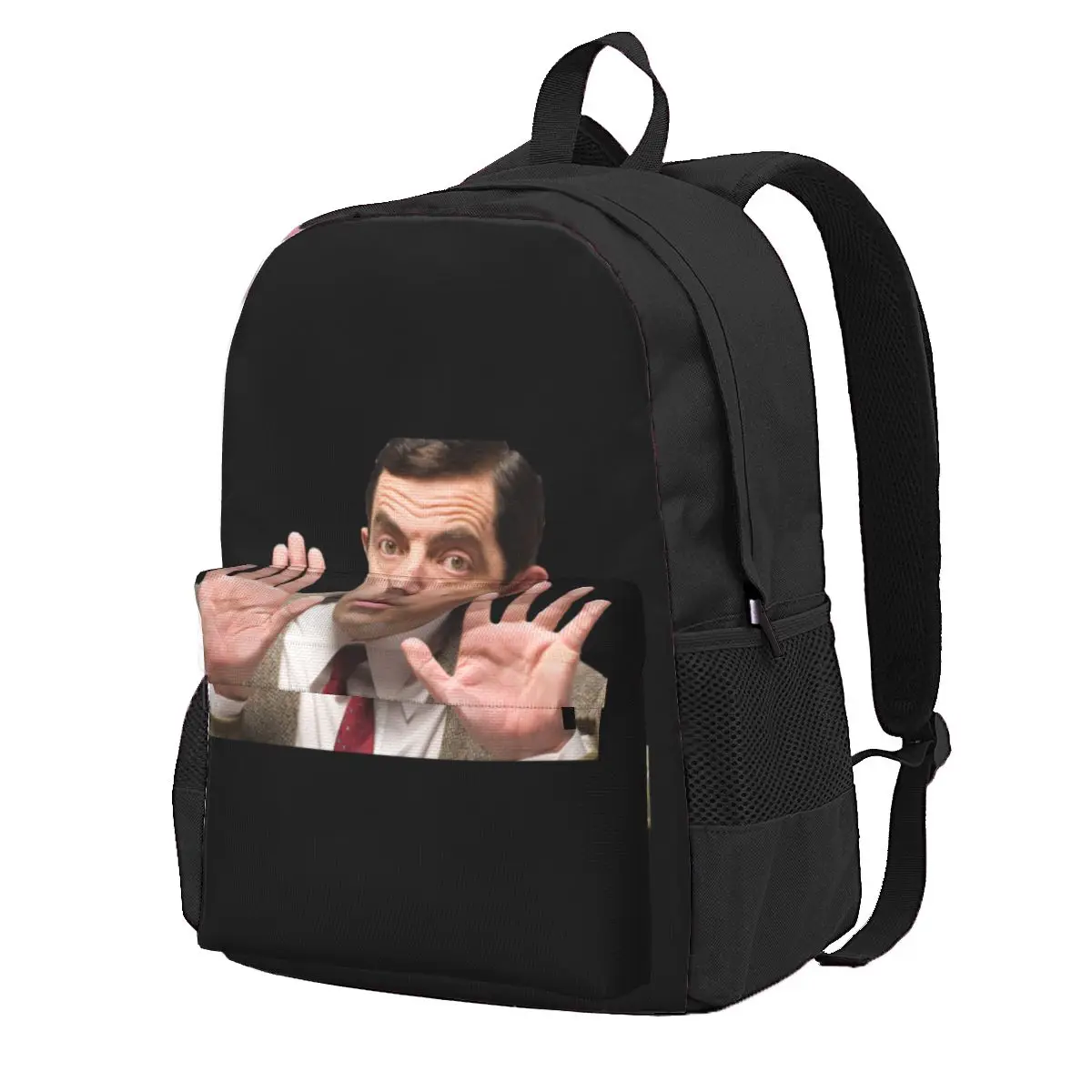 Mr. Bean Rowan Atkinson Drawing Design Zaini Con Stampa Zaino Di Grande Capacità