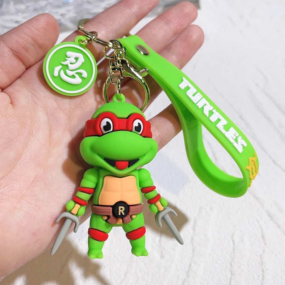 In Stock Teenage Mutant Ninja Turtle Keychain Cartoon Tortoise Keyring Leo  Raph Mikey Don Boy Girl Key Chains Children Gifts - AliExpress